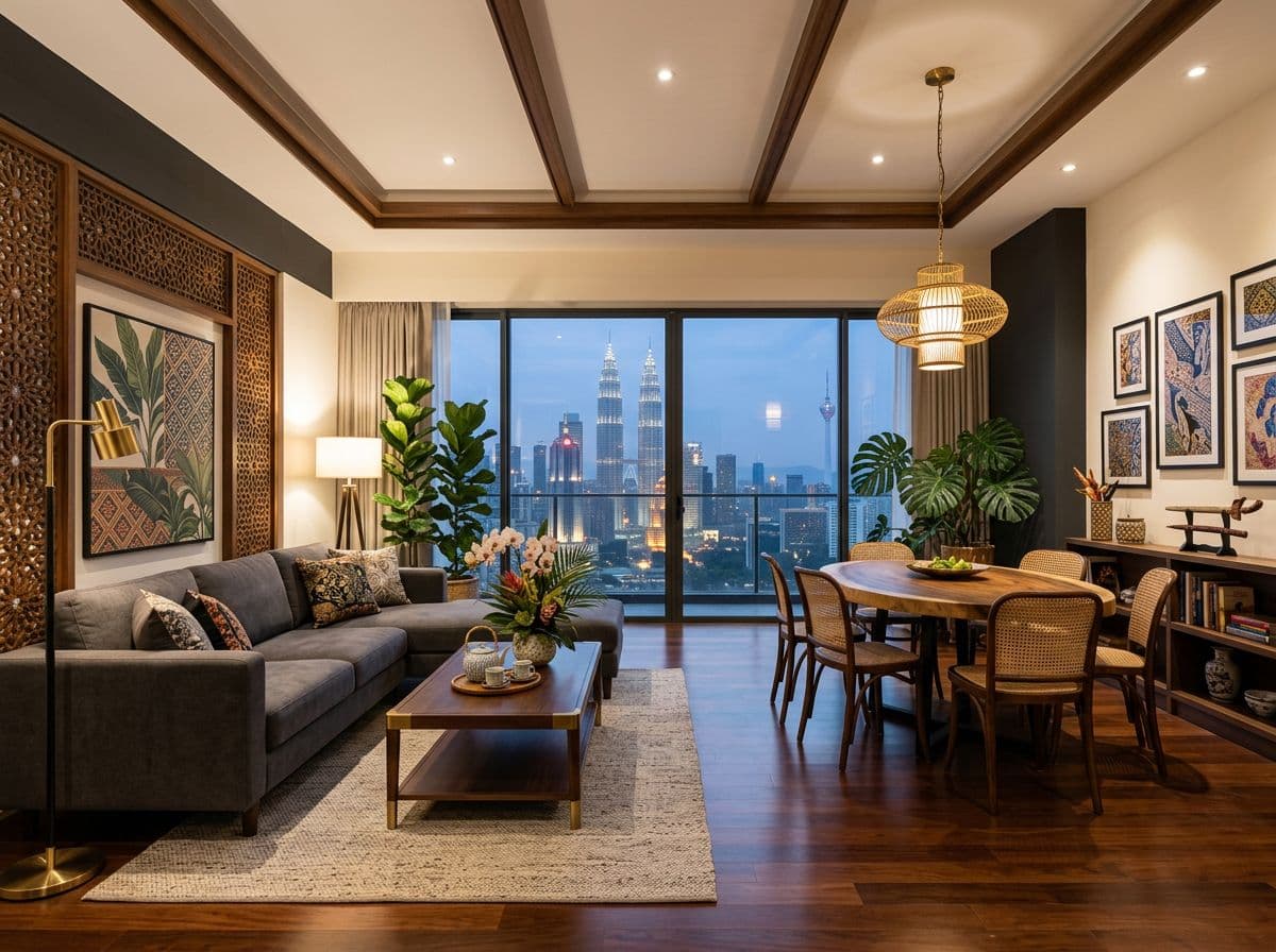 Kitchen and bathroom renovation cost breakdown for a Malaysian condo showing materials and labour